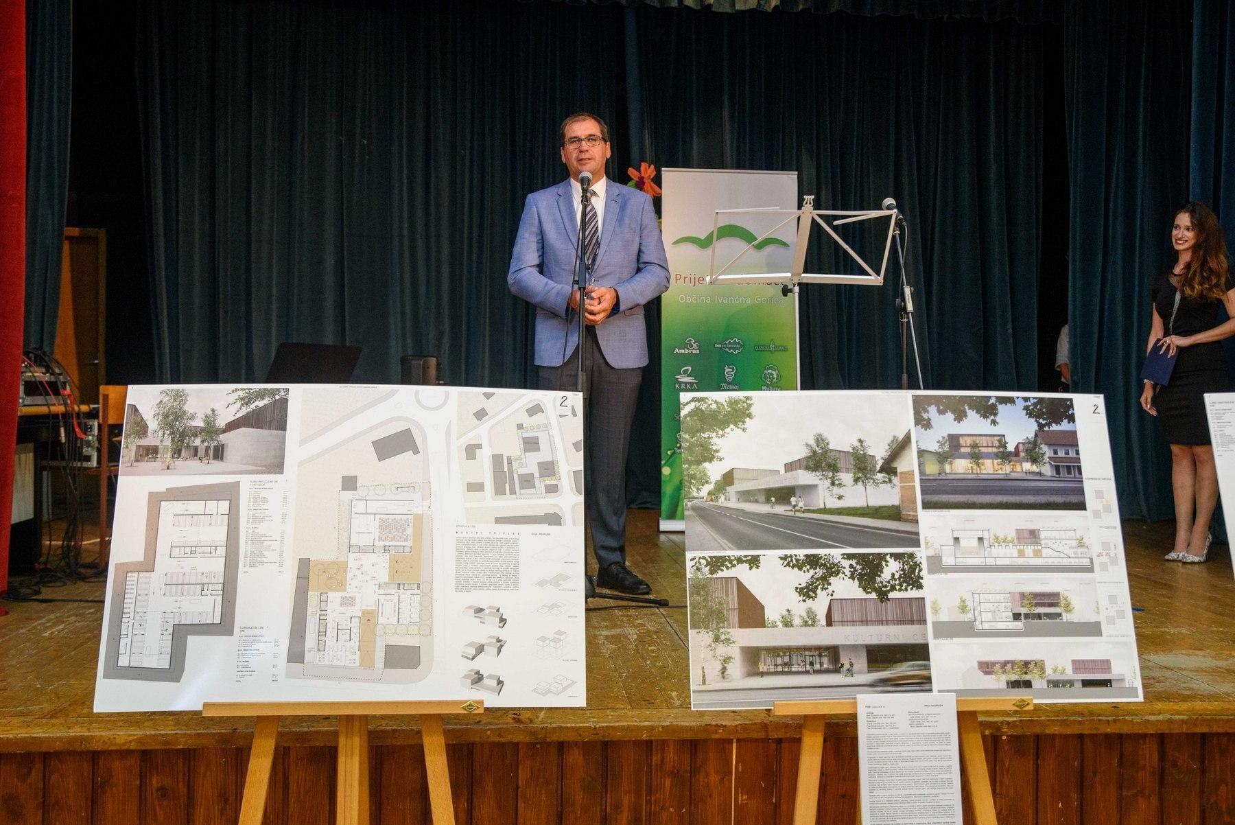 Odprtje razstave natečajnih rešitev za nov Kulturno upravni center Ivančna Gorica